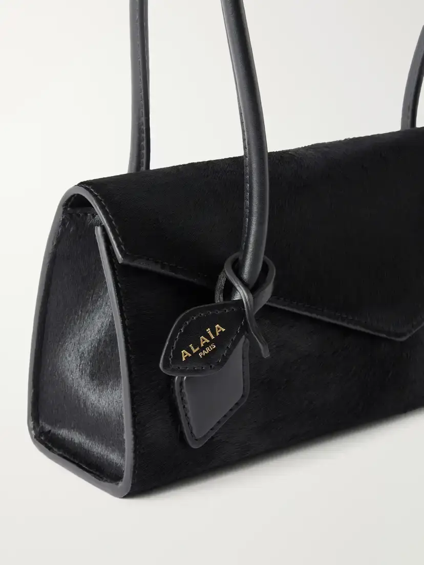 Alaïa Le Teckel Flap Small Leather-trimmed Calf Hair Shoulder Bag | Thumbnail 4 Alaïa Le Teckel Flap Small Leather-trimmed Calf Hair Shoulder Bag | Thumbnail 4