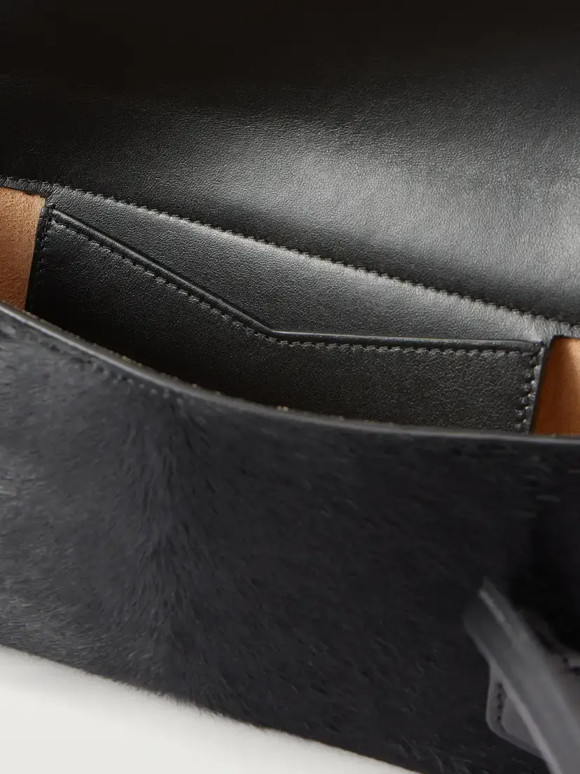 Alaïa Le Teckel Flap Small Leather-trimmed Calf Hair Shoulder Bag | Thumbnail 5 Alaïa Le Teckel Flap Small Leather-trimmed Calf Hair Shoulder Bag | Thumbnail 5