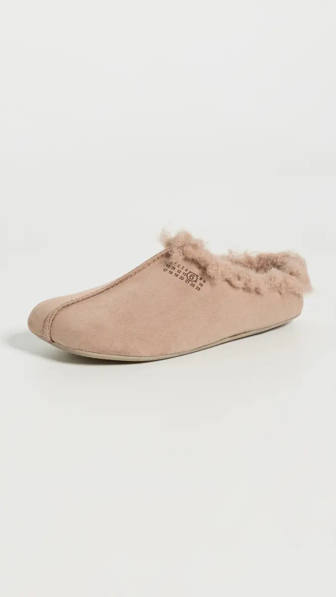 MM6 MAISON MARGIELA Suede Faux Shearling Slippers | Thumbnail 2 MM6 MAISON MARGIELA Suede Faux Shearling Slippers | Thumbnail 2
