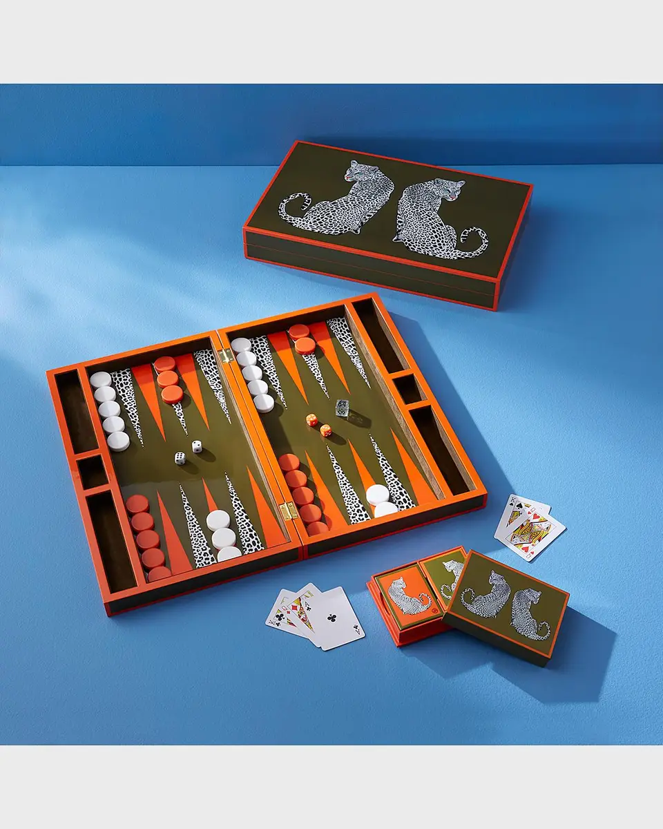 Jonathan Adler Leopard Backgammon Set | Thumbnail 4