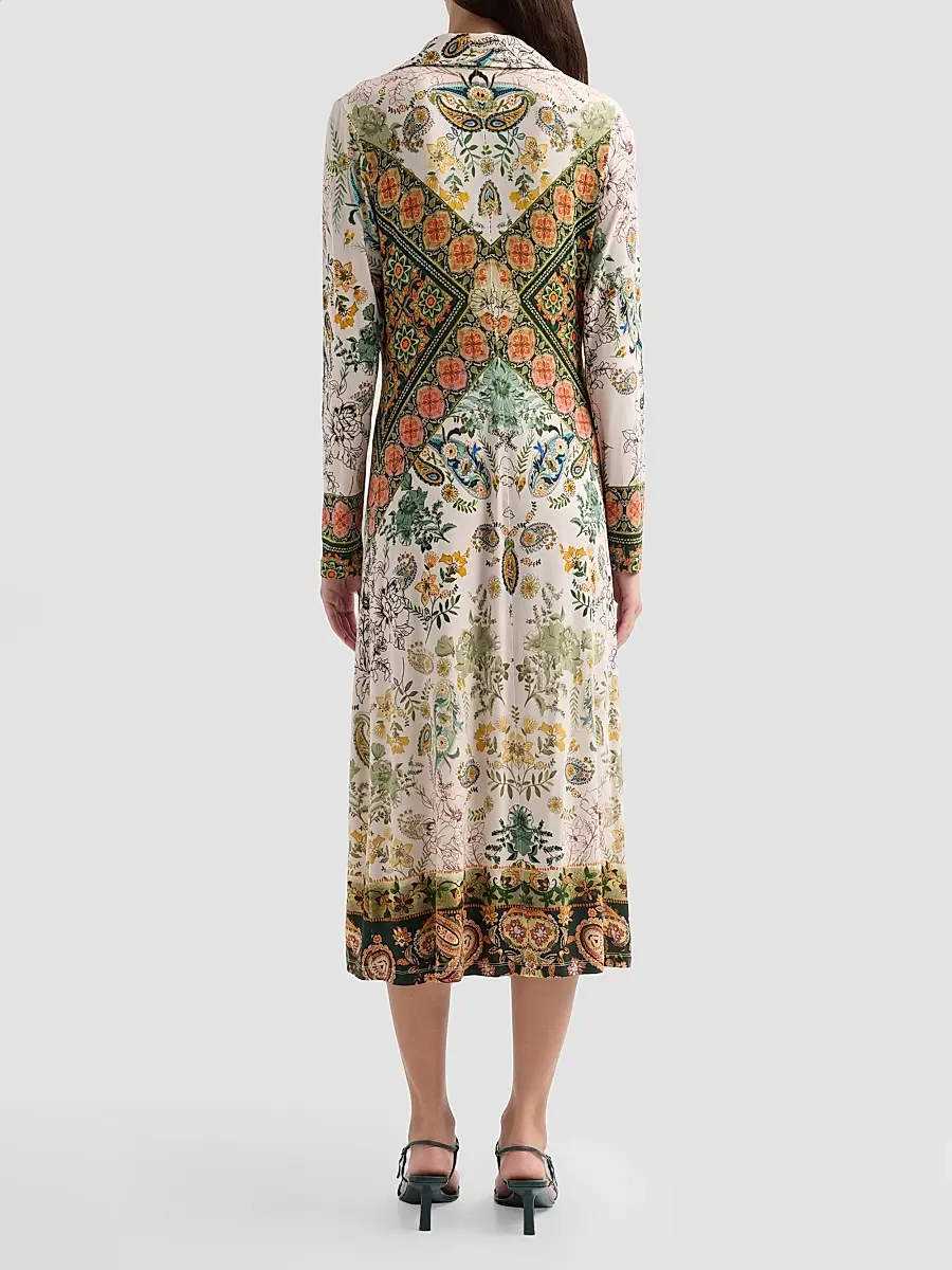 Johnny Was Women's The Janie Favorite Solana Printed Midi Shirtdress | Thumbnail 3 Johnny Was Women's The Janie Favorite Solana Printed Midi Shirtdress | Thumbnail 3