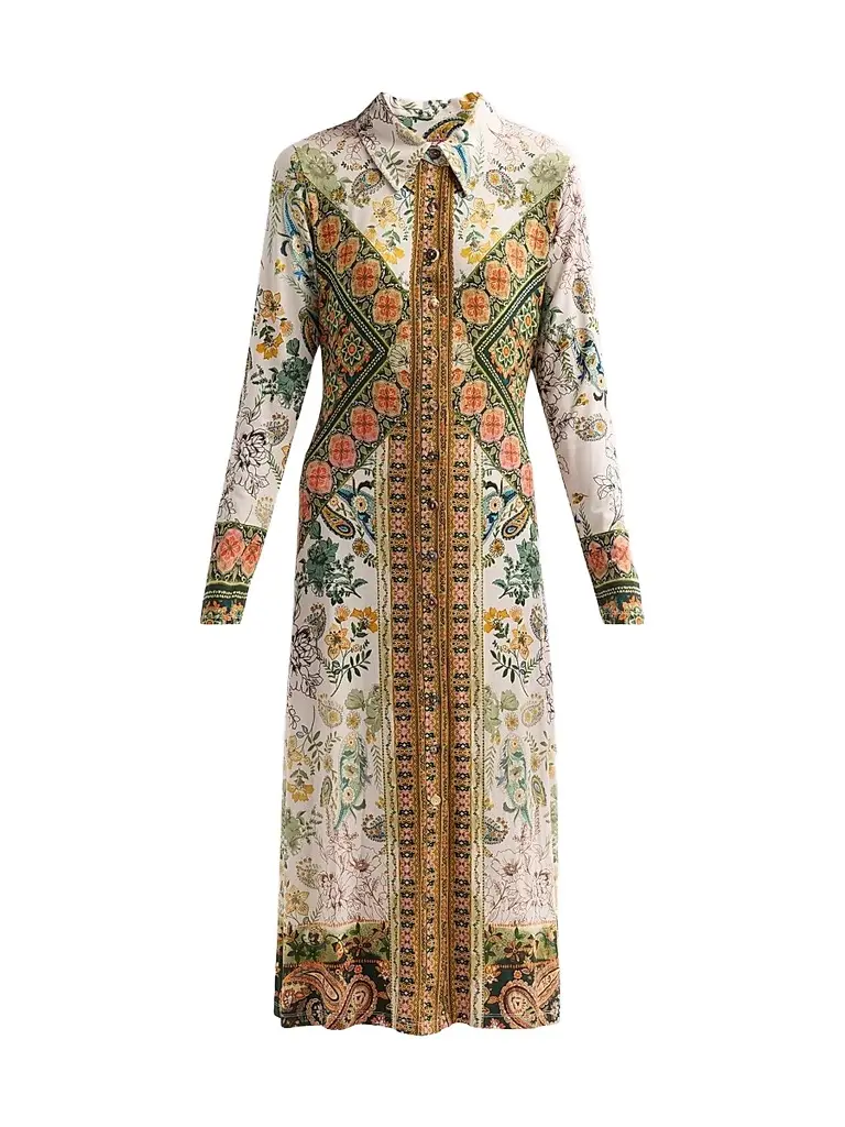 Johnny Was Women's ​The Janie Favorite Solana Printed Midi Shirtdress