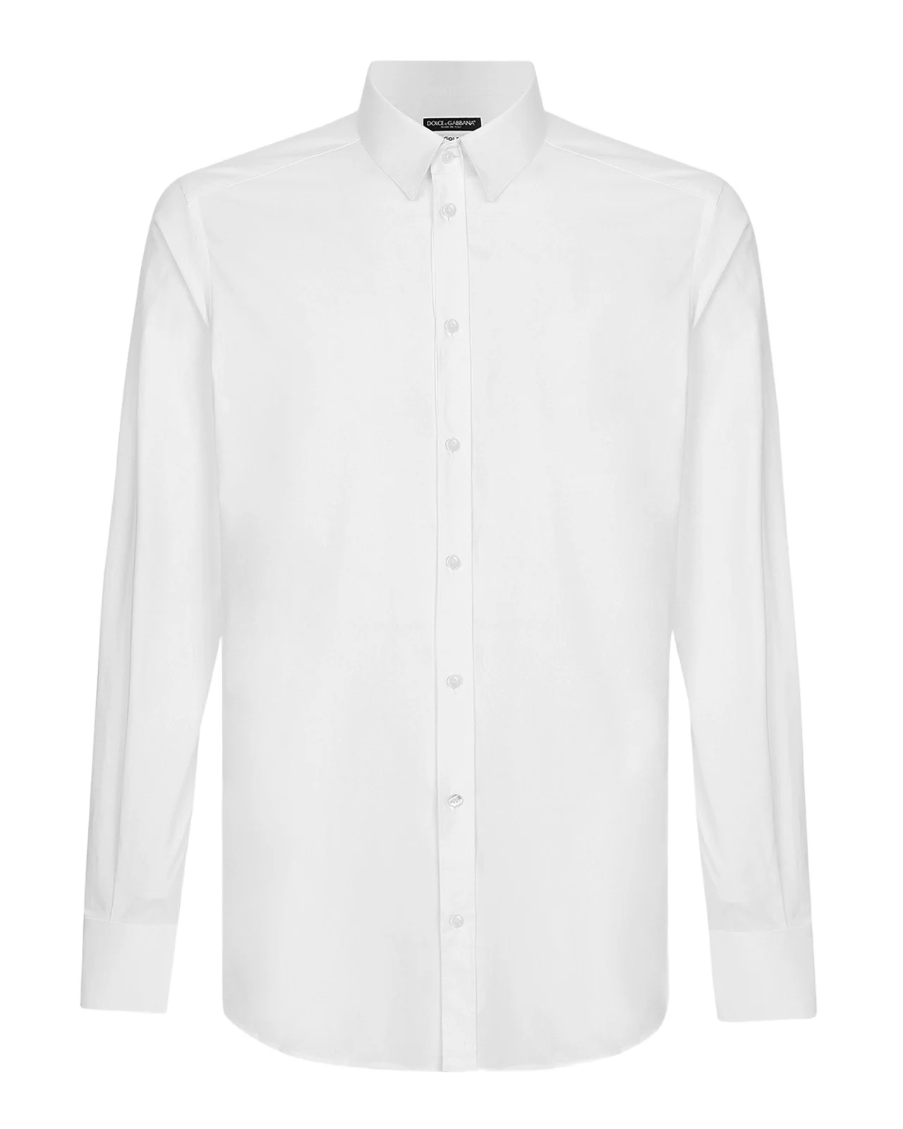 Dolce & Gabbana Men's Solid Stretch Cotton Dress Shirt
