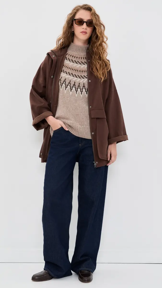 APIECE APART Fair Isle Mock Neck Pullover | Thumbnail 5 APIECE APART Fair Isle Mock Neck Pullover | Thumbnail 5