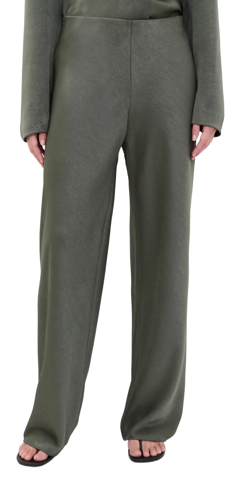 Colette Fluid Satin Bias Pants