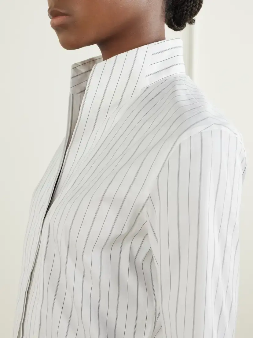 Theory Striped Cotton-blend Poplin Shirt | Thumbnail 5