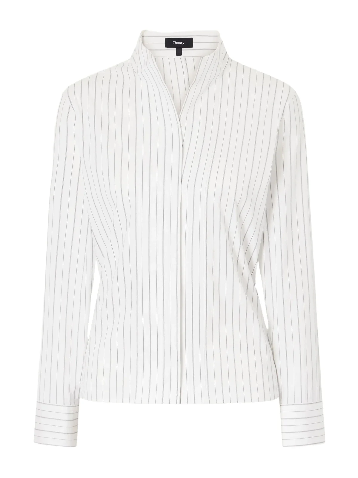 Striped Cotton-blend Poplin Shirt Striped Cotton-blend Poplin Shirt