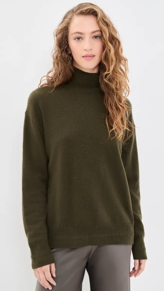 TANYA TAYLOR Tipper Cashmere Turtleneck Sweater | Thumbnail 3