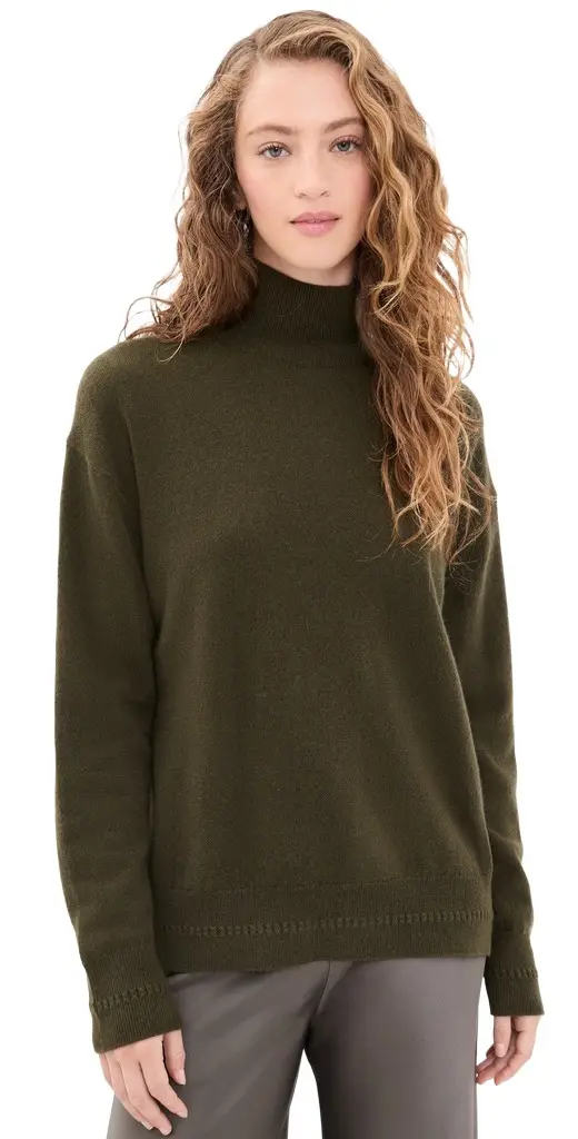 TANYA TAYLOR Tipper Cashmere Turtleneck Sweater