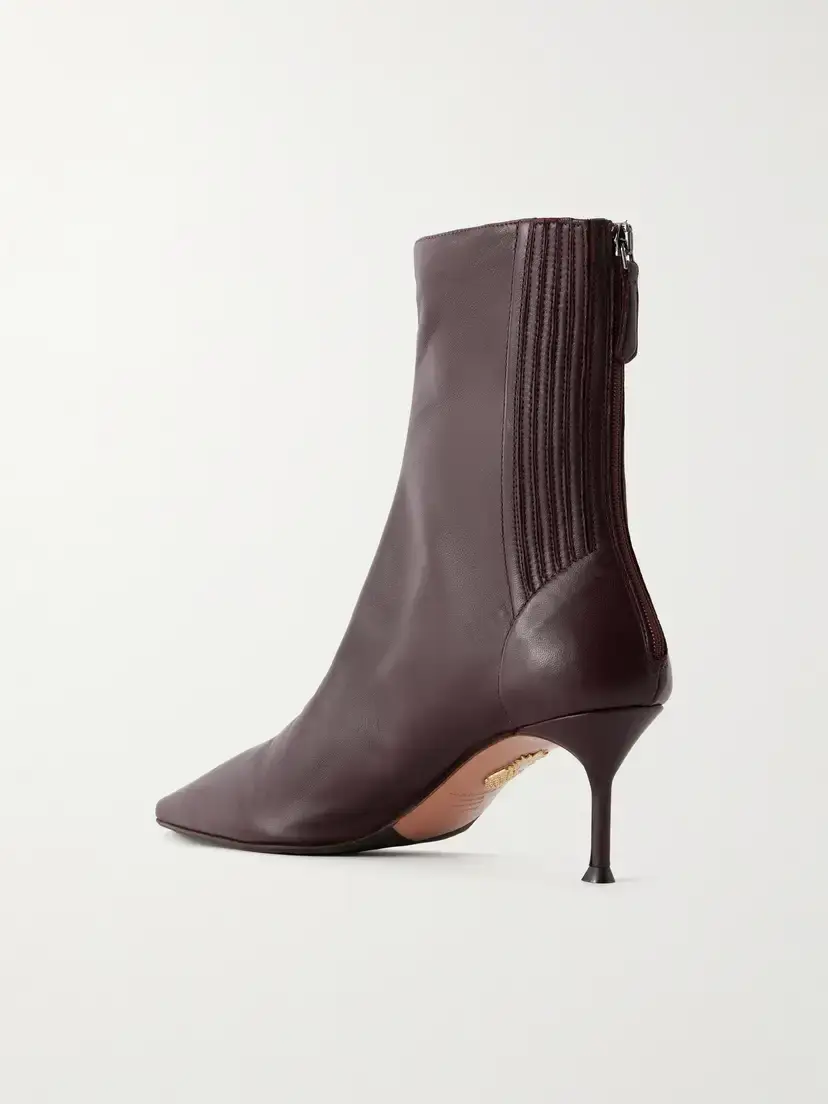 Aquazzura Saint Honoré 65 Leather Ankle Boots | Thumbnail 3