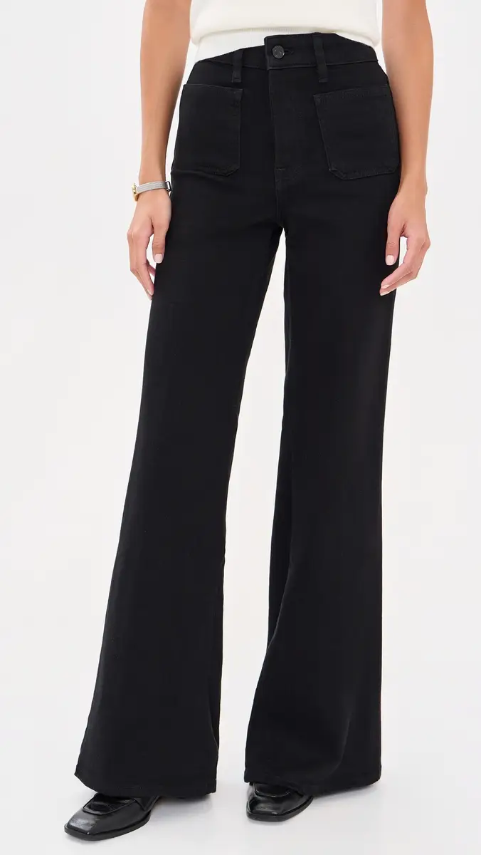 GOOD AMERICAN Soft Tech Good Waist Palazzo Jeans | Thumbnail 2 GOOD AMERICAN Soft Tech Good Waist Palazzo Jeans | Thumbnail 2