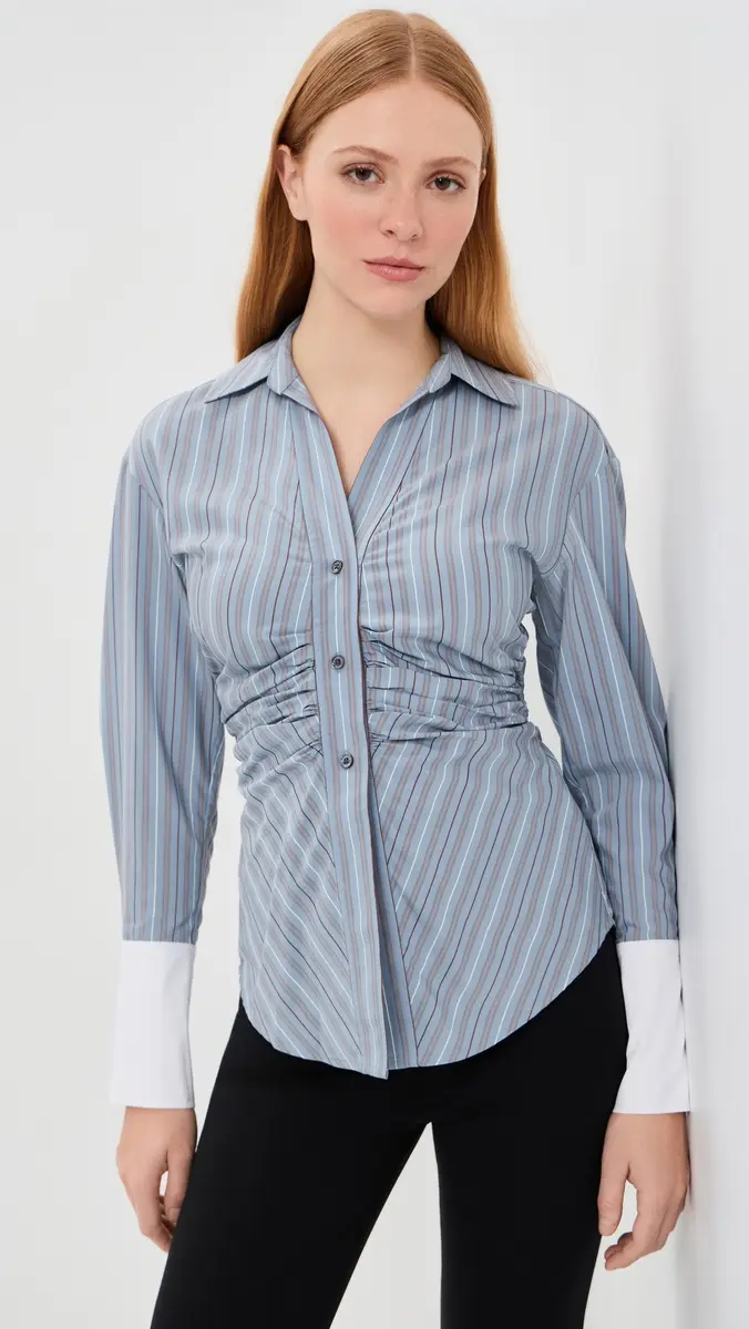 Veronica Beard Devra Button Down Shirt | Thumbnail 2 Veronica Beard Devra Button Down Shirt | Thumbnail 2