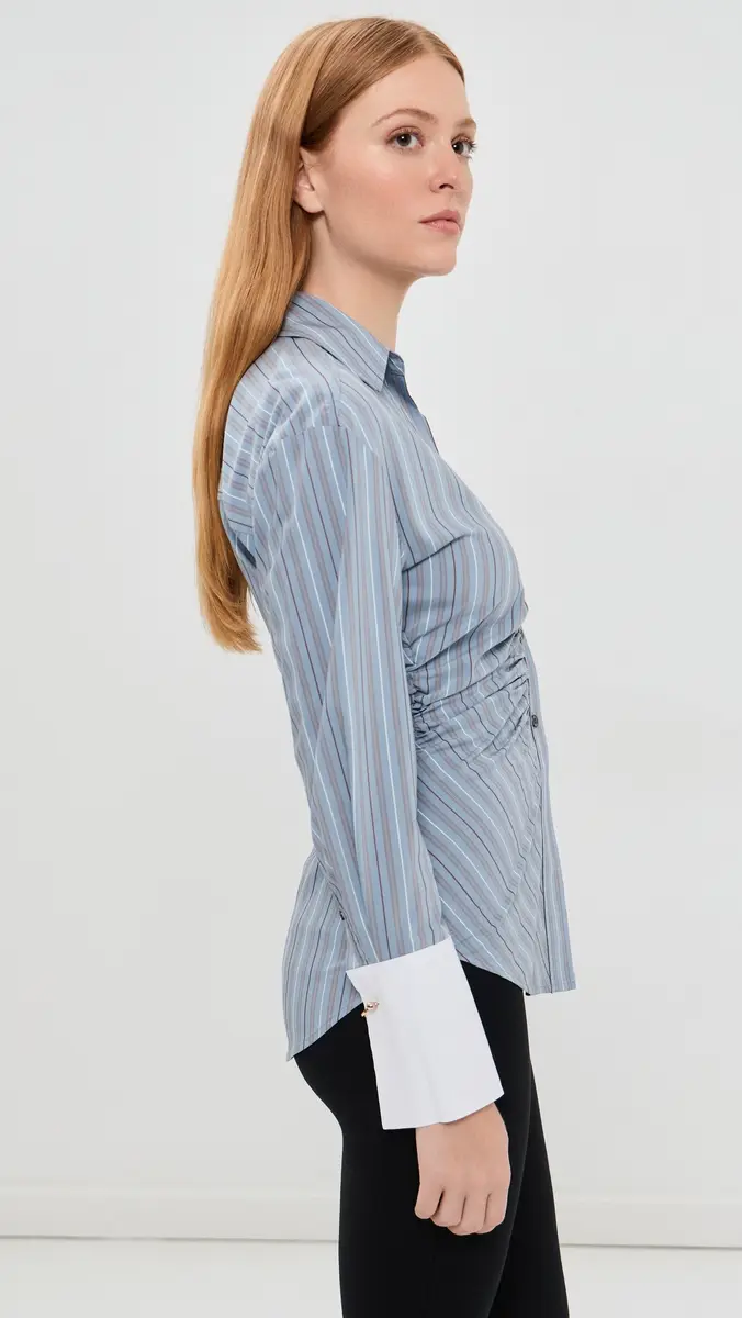 Veronica Beard Devra Button Down Shirt | Thumbnail 4 Veronica Beard Devra Button Down Shirt | Thumbnail 4