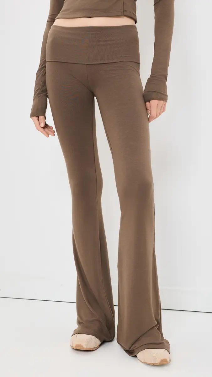 ÉTERNE Fold Over Flare Pants | Thumbnail 2 ÉTERNE Fold Over Flare Pants | Thumbnail 2