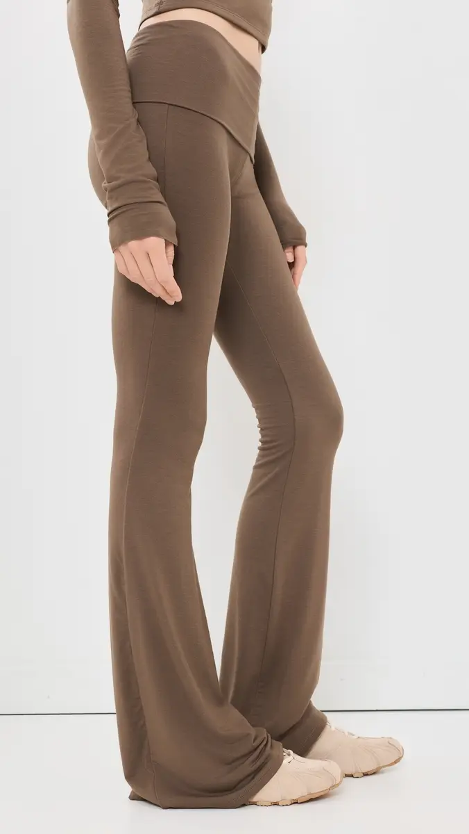 ÉTERNE Fold Over Flare Pants | Thumbnail 4 ÉTERNE Fold Over Flare Pants | Thumbnail 4