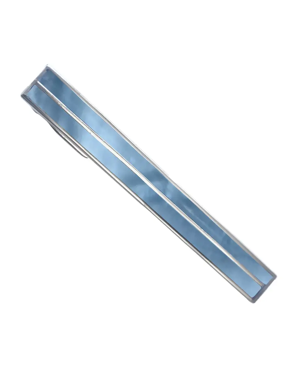Link Up Men's Mother-Of-Pearl Stripe Tie Bar | Thumbnail 2 Link Up Men's Mother-Of-Pearl Stripe Tie Bar | Thumbnail 2
