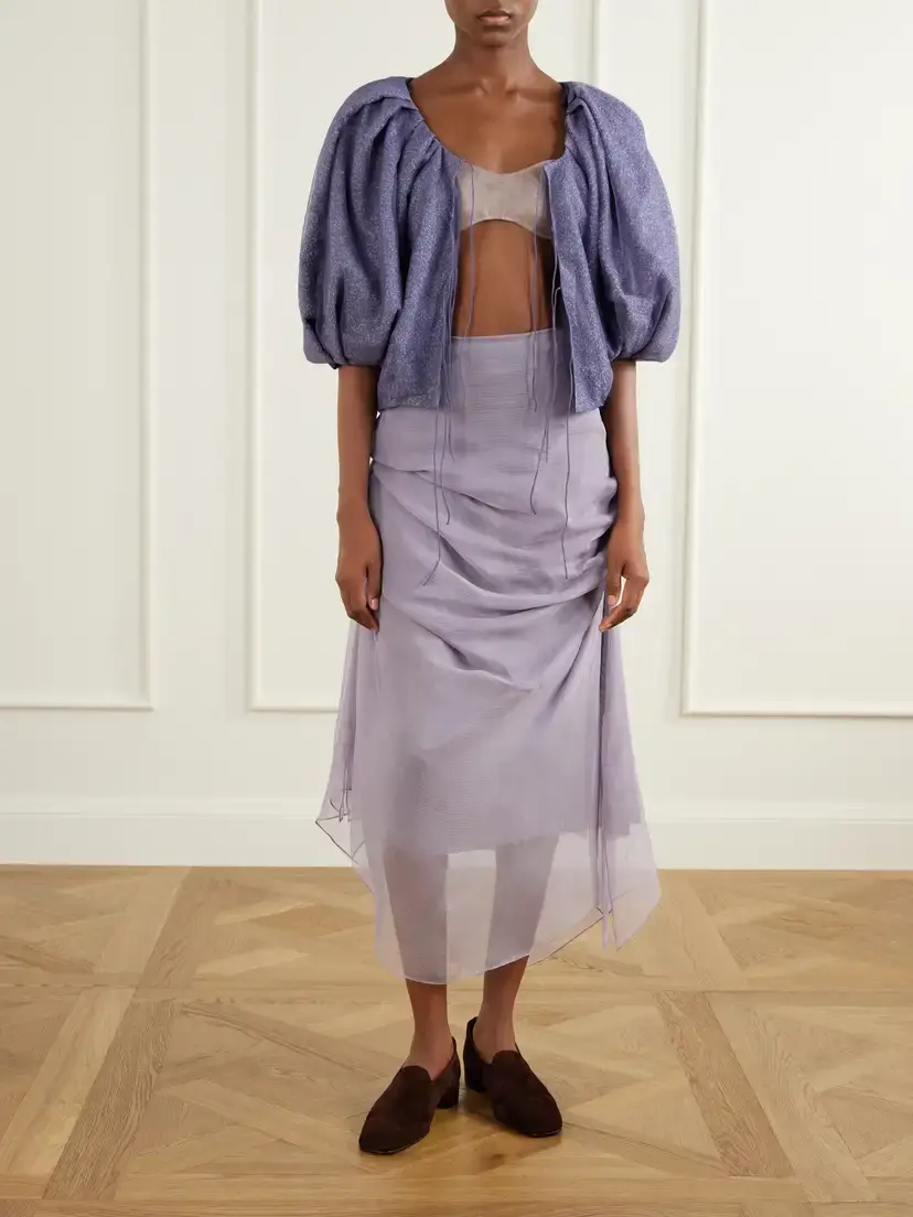 Pauline Dujancourt Lauren Printed Tulle Jacket | Thumbnail 2 Pauline Dujancourt Lauren Printed Tulle Jacket | Thumbnail 2