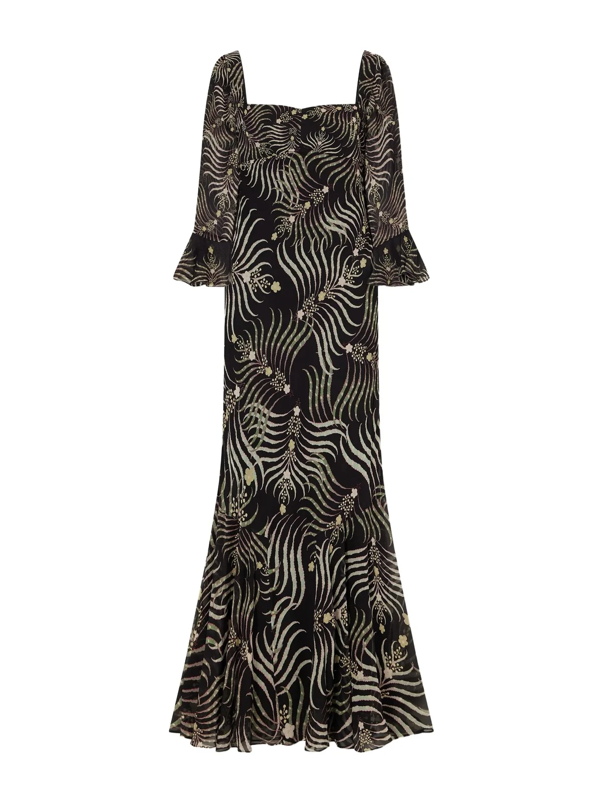 Willa Printed Silk-chiffon Gown Willa Printed Silk-chiffon Gown