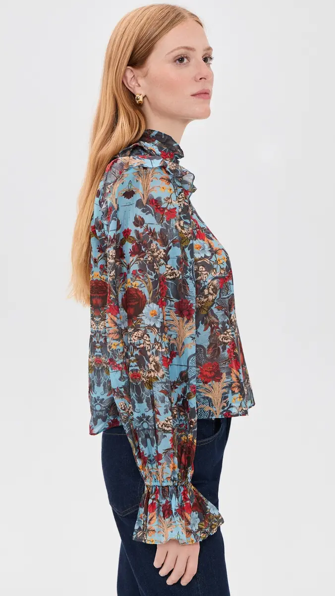 Alice + Olivia Bernice Victorian Ruffle Blouse | Thumbnail 4 Alice + Olivia Bernice Victorian Ruffle Blouse | Thumbnail 4