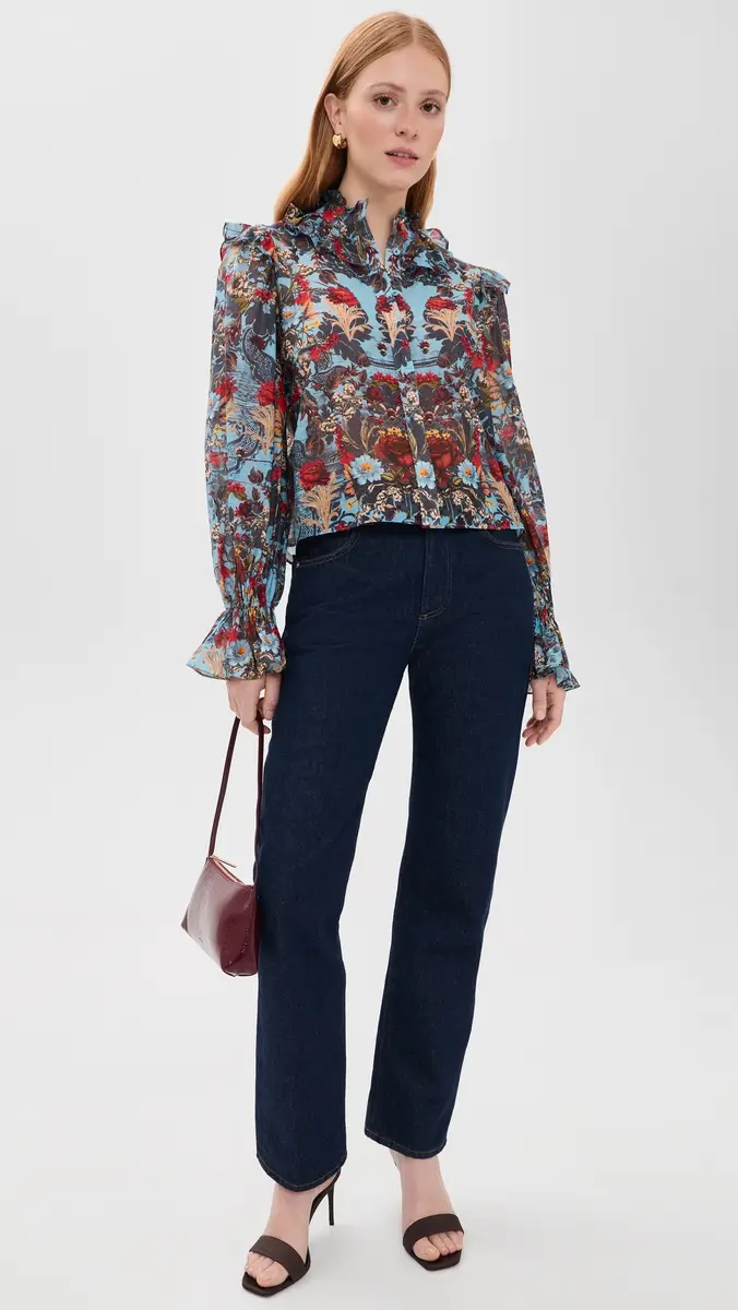 Alice + Olivia Bernice Victorian Ruffle Blouse | Thumbnail 5 Alice + Olivia Bernice Victorian Ruffle Blouse | Thumbnail 5