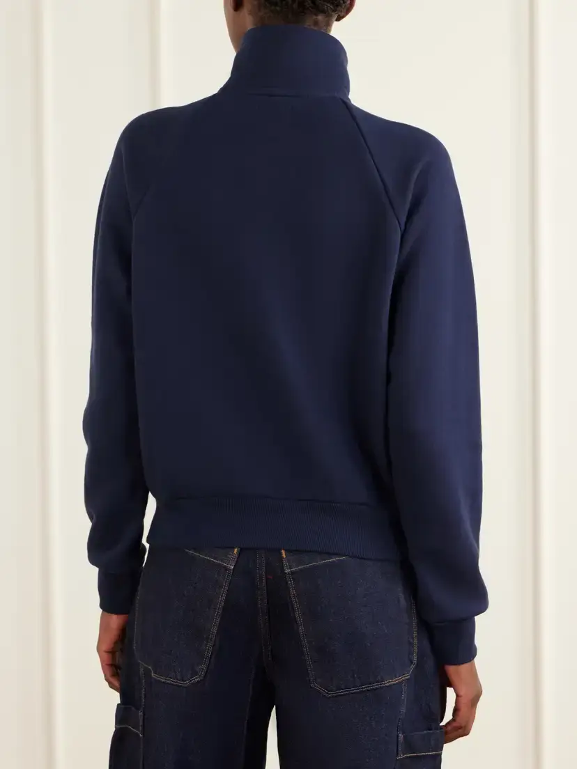 Jamie Haller The Quarter Zip Cotton Sweatshirt | Thumbnail 4 Jamie Haller The Quarter Zip Cotton Sweatshirt | Thumbnail 4