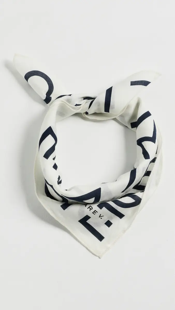 Clare V. Clare V. Le Text Cotton Bandana | Thumbnail 2 Clare V. Clare V. Le Text Cotton Bandana | Thumbnail 2