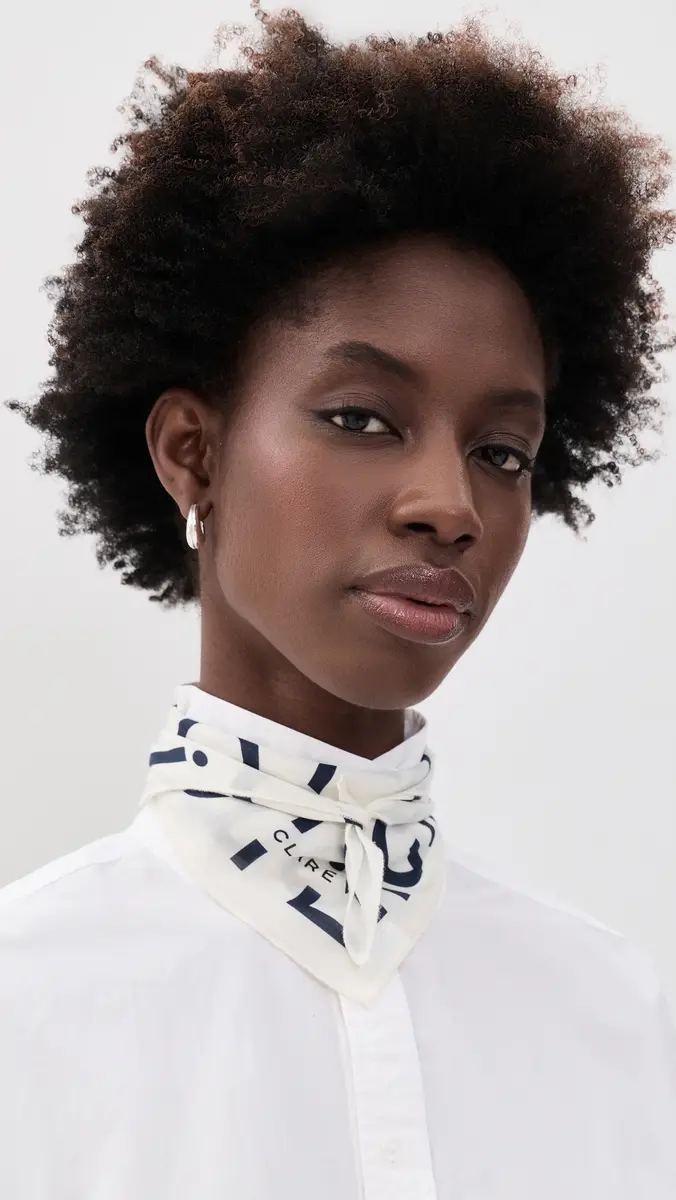 Clare V. Clare V. Le Text Cotton Bandana | Thumbnail 3 Clare V. Clare V. Le Text Cotton Bandana | Thumbnail 3