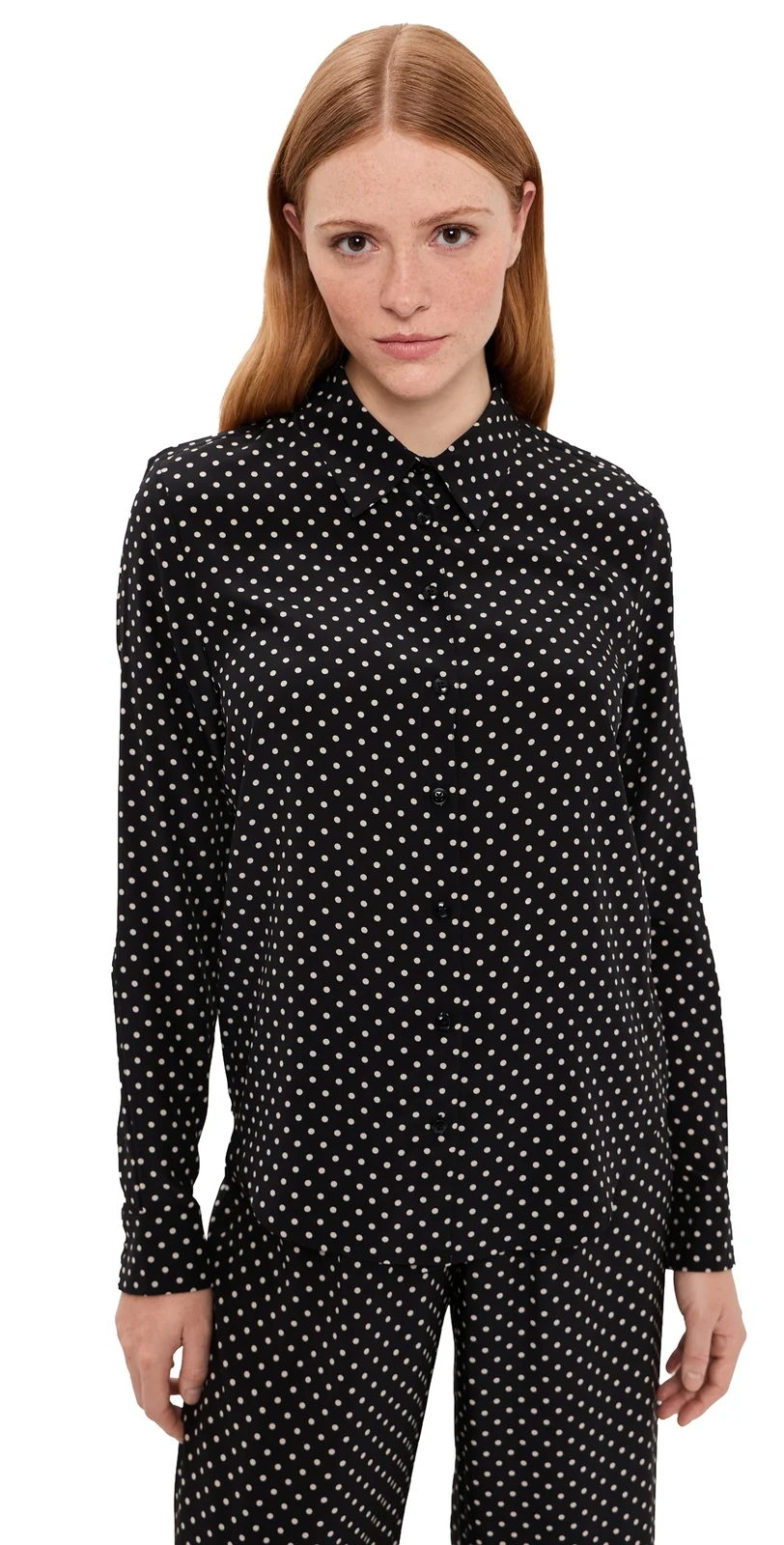 Fitted Silk Button Down Shirt Fitted Silk Button Down Shirt