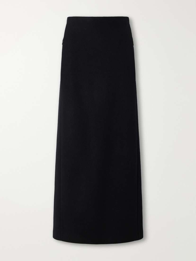 Alaïa Wool-felt Midi Skirt