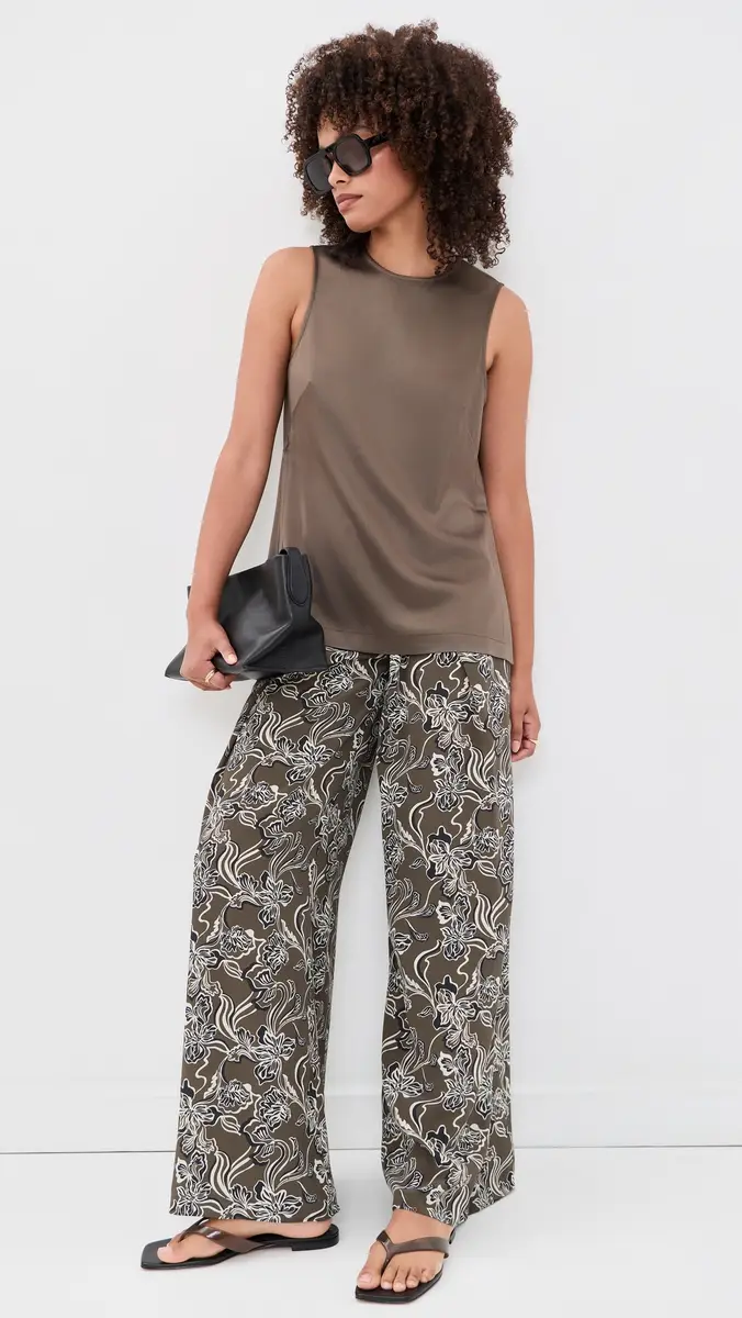 La Ligne Pleated Wide Silk Pants | Thumbnail 2 La Ligne Pleated Wide Silk Pants | Thumbnail 2