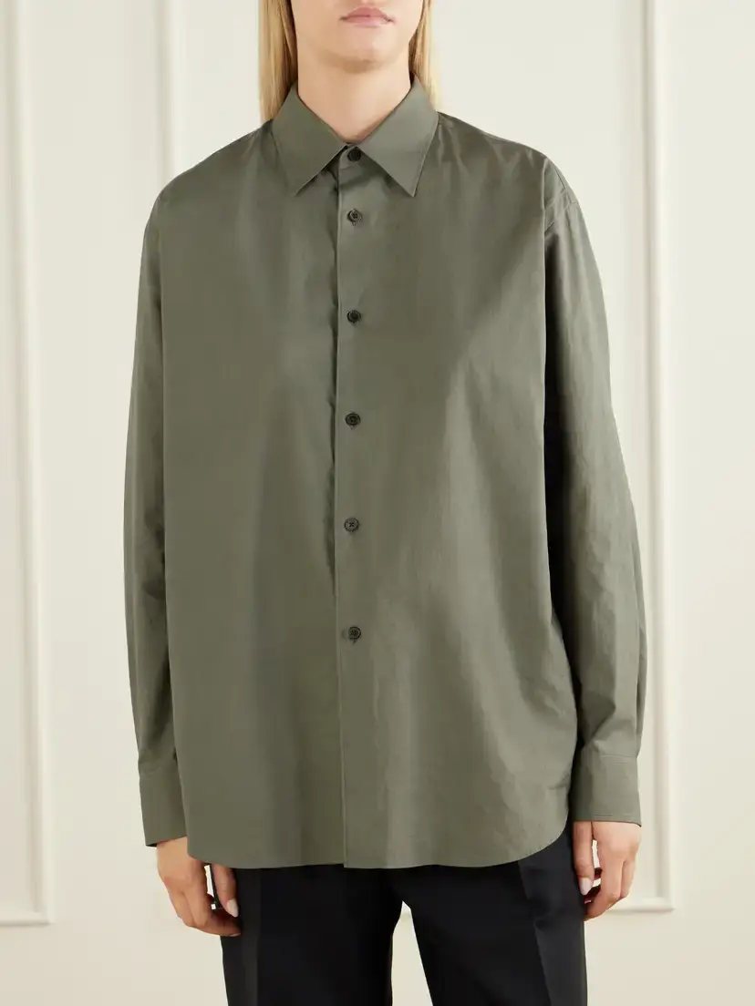 Auralee Cotton-twill Shirt | Thumbnail 3 Auralee Cotton-twill Shirt | Thumbnail 3