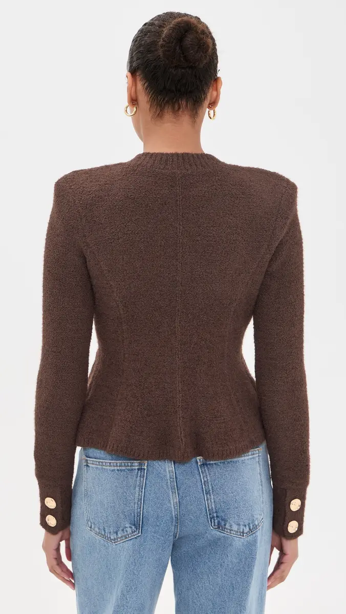 L'Agence Melissa Knit Flare Cardigan | Thumbnail 3 L'Agence Melissa Knit Flare Cardigan | Thumbnail 3