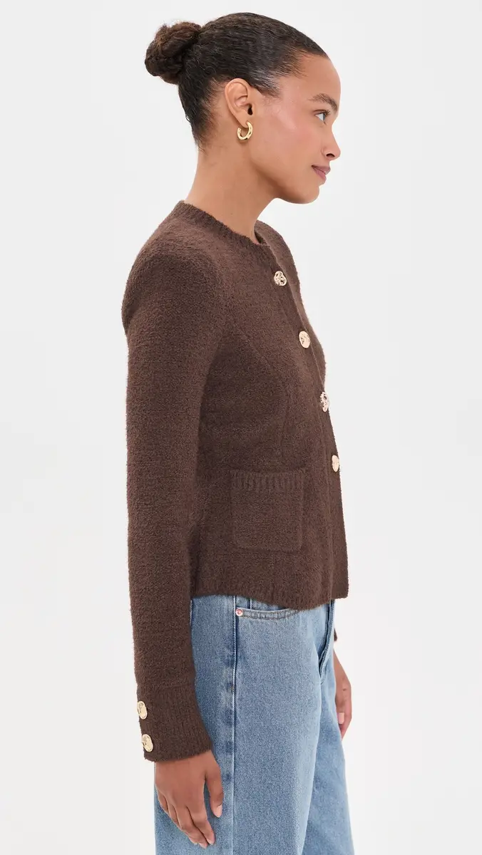 L'Agence Melissa Knit Flare Cardigan | Thumbnail 4 L'Agence Melissa Knit Flare Cardigan | Thumbnail 4