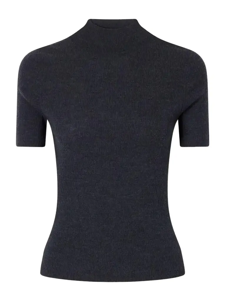 Theory Leenda Ribbed Merino Wool Turtleneck Sweater