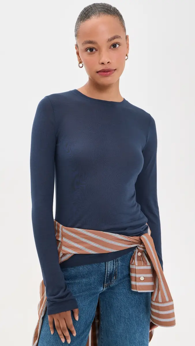La Ligne Long Sleeve Feather Weight Tee | Thumbnail 2 La Ligne Long Sleeve Feather Weight Tee | Thumbnail 2