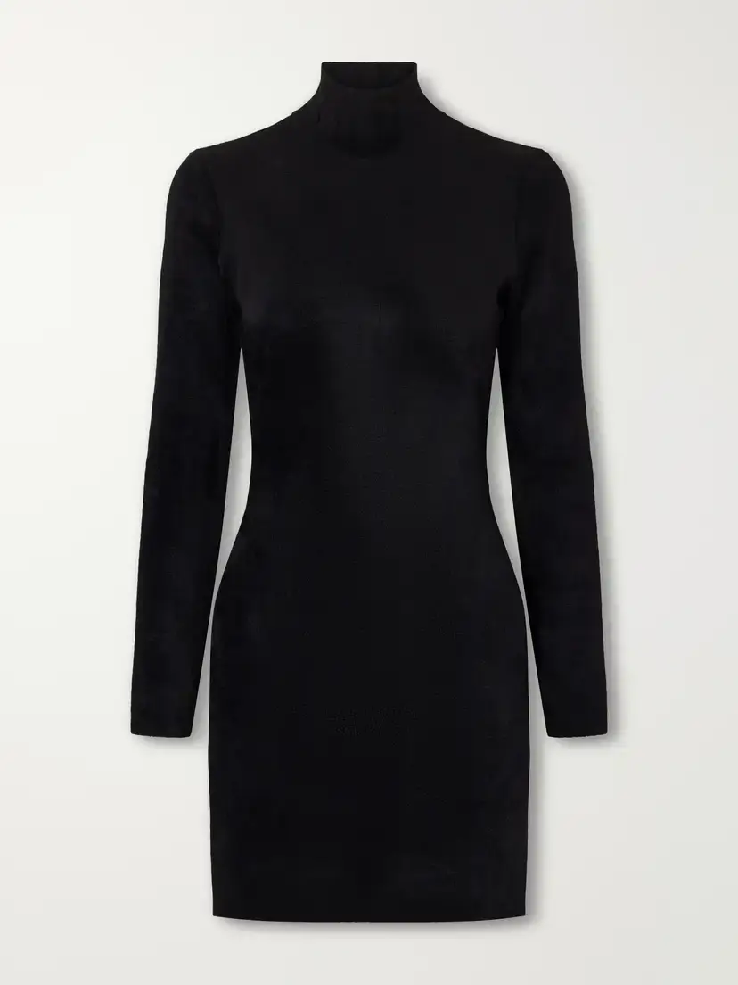 Alaïa Velvet Turtleneck Mini Dress | Thumbnail 2 Alaïa Velvet Turtleneck Mini Dress | Thumbnail 2