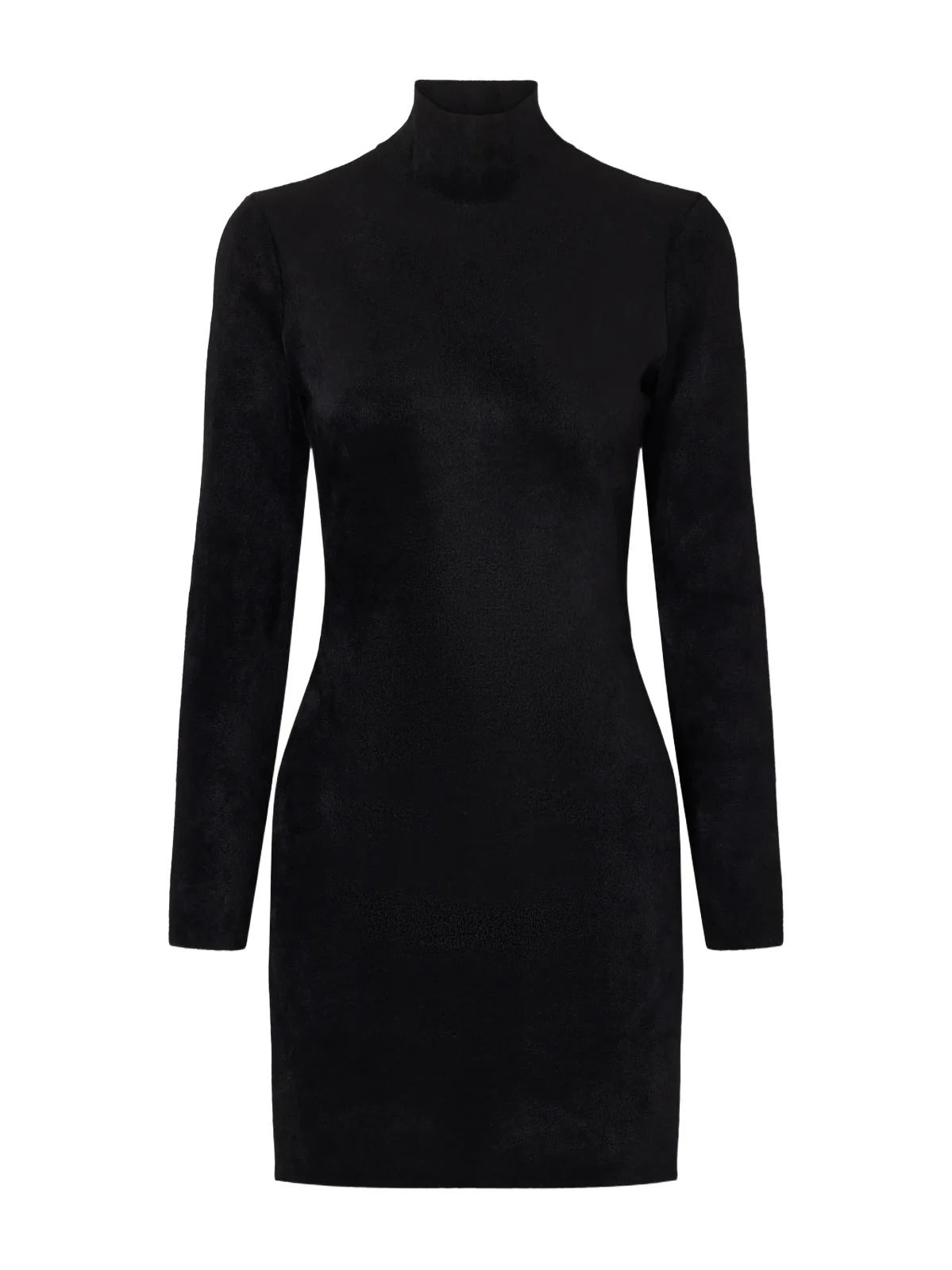 Velvet Turtleneck Mini Dress Velvet Turtleneck Mini Dress