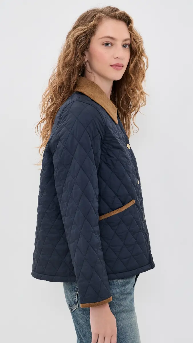 Barbour Icons Cropped Liddesdale Quilted Jacket | Thumbnail 4 Barbour Icons Cropped Liddesdale Quilted Jacket | Thumbnail 4