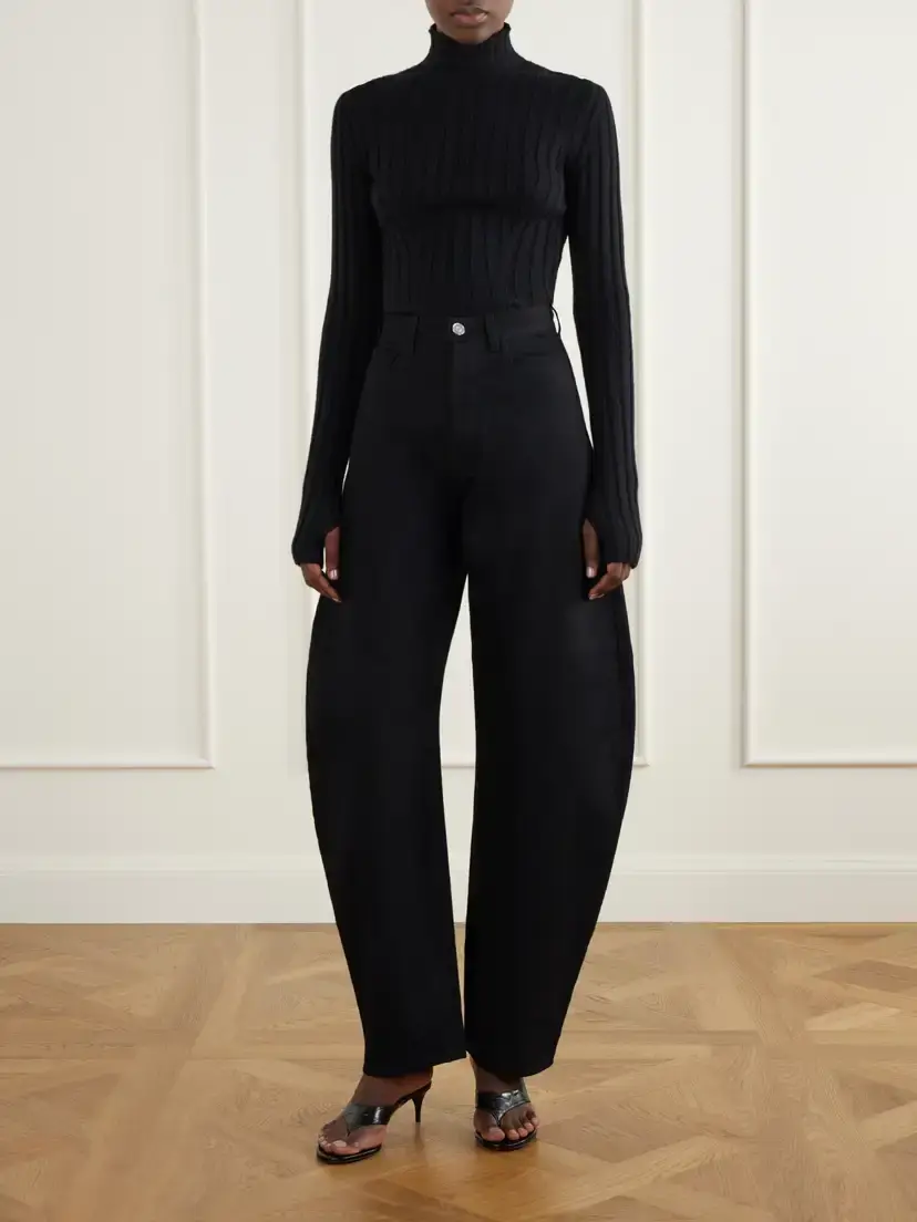 Alaïa Infra 55 Croc-effect Leather Thong Sandals | Thumbnail 4