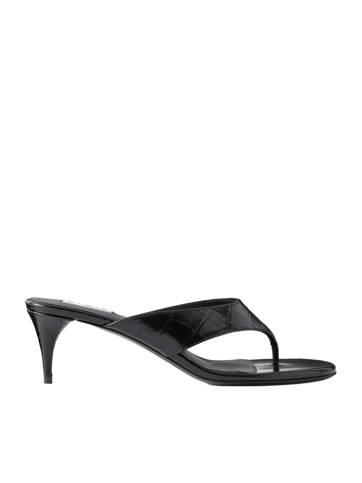 Infra 55 Croc-effect Leather Thong Sandals Infra 55 Croc-effect Leather Thong Sandals