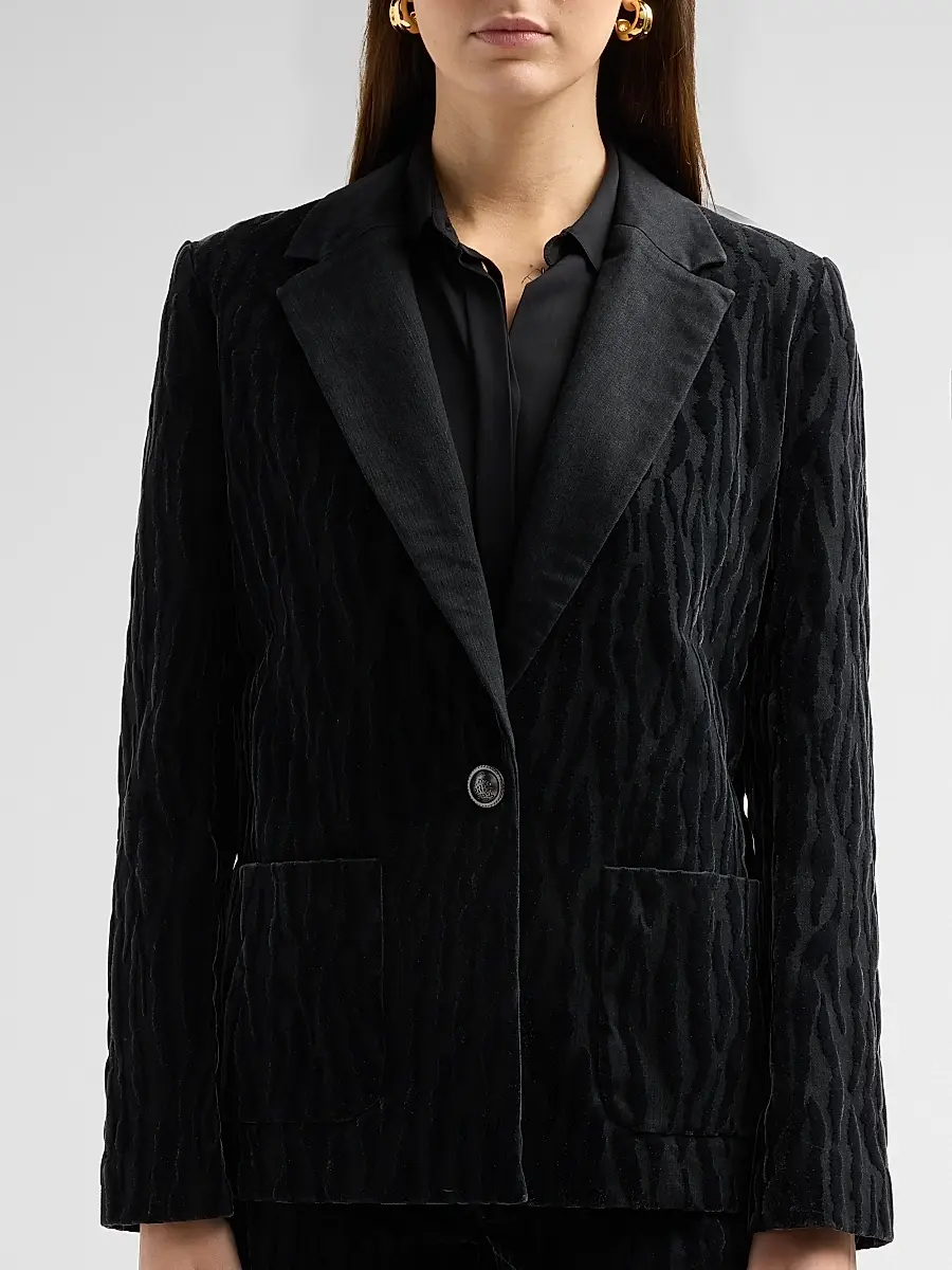 Ramy Brook Women's Liana Cotton-Blend Velvet Blazer | Thumbnail 5 Ramy Brook Women's Liana Cotton-Blend Velvet Blazer | Thumbnail 5