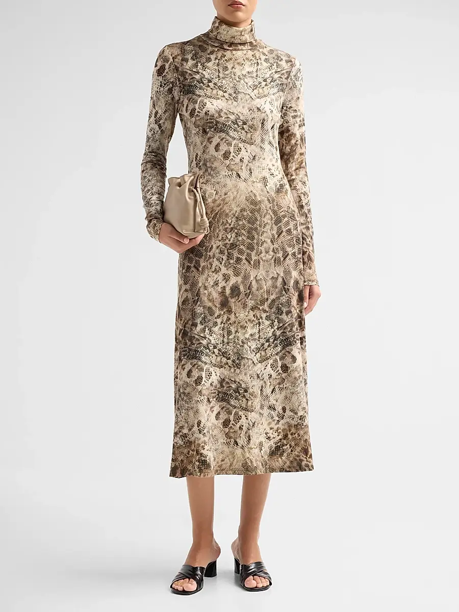 Ramy Brook Women's Valerie Snake-Print A-Line Midi Dress | Thumbnail 2 Ramy Brook Women's Valerie Snake-Print A-Line Midi Dress | Thumbnail 2