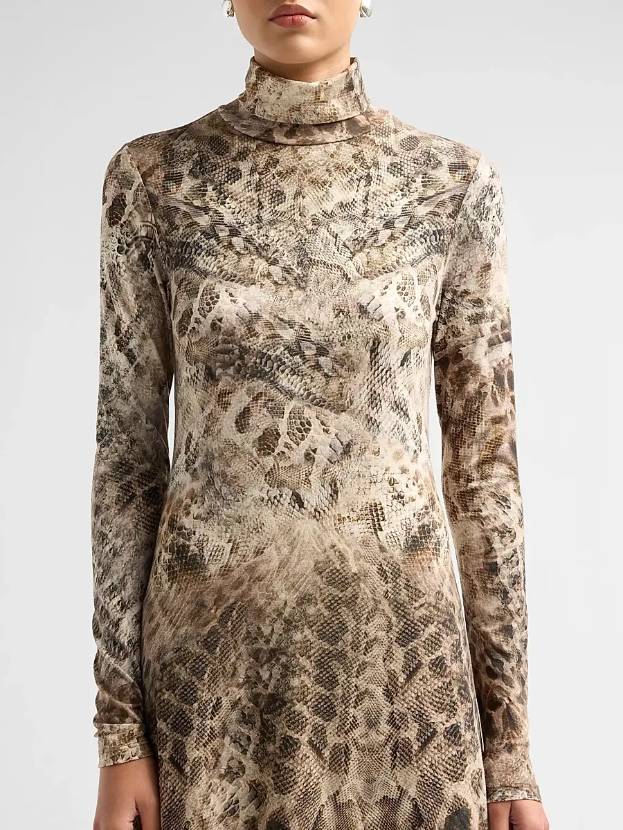 Ramy Brook Women's Valerie Snake-Print A-Line Midi Dress | Thumbnail 5 Ramy Brook Women's Valerie Snake-Print A-Line Midi Dress | Thumbnail 5