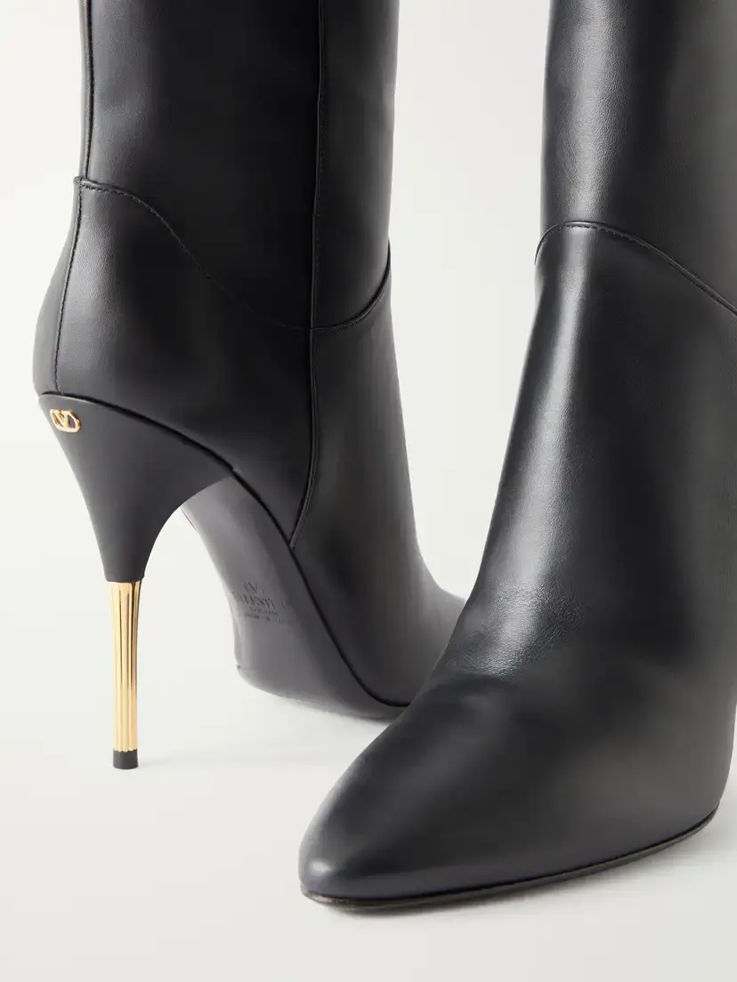 Valentino Garavani Deboot 105 Paneled Leather Over-the-knee Boots | Thumbnail 5