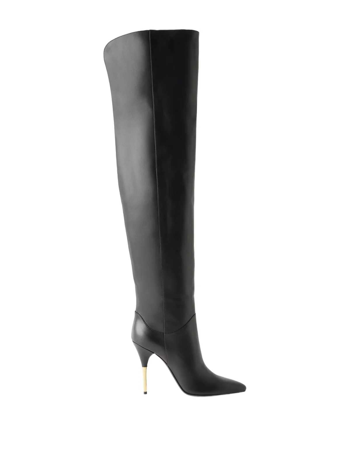 Valentino Garavani Deboot 105 Paneled Leather Over-the-knee Boots
