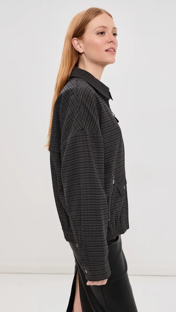 Tibi Cedrick Suiting Bomber Jacket | Thumbnail 4 Tibi Cedrick Suiting Bomber Jacket | Thumbnail 4