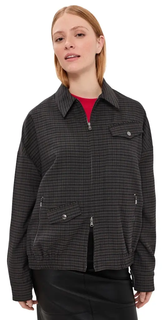 Tibi Cedrick Suiting Bomber Jacket