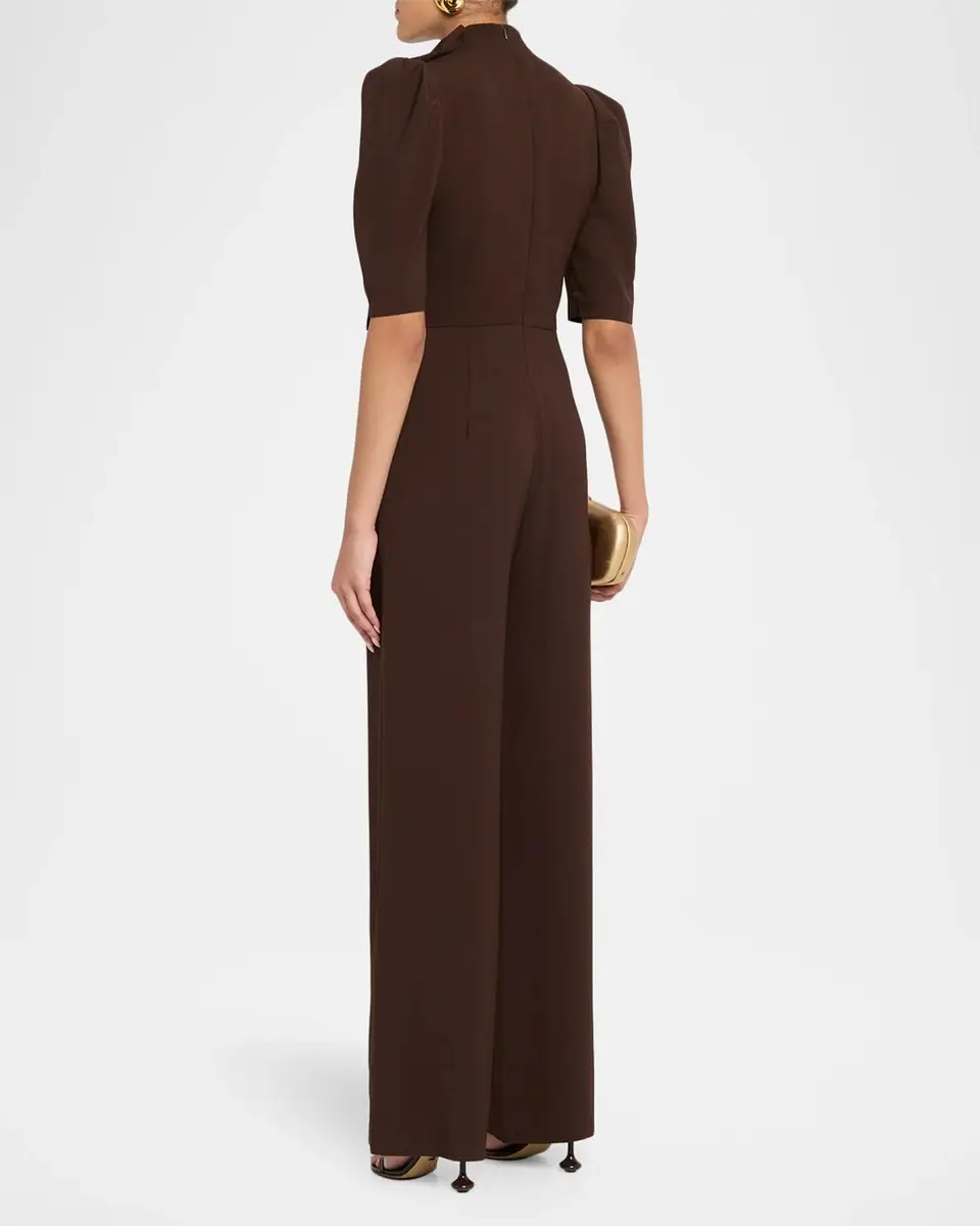 BLACK HALO Ara Puff-Sleeve Bow Jumpsuit | Thumbnail 3 BLACK HALO Ara Puff-Sleeve Bow Jumpsuit | Thumbnail 3