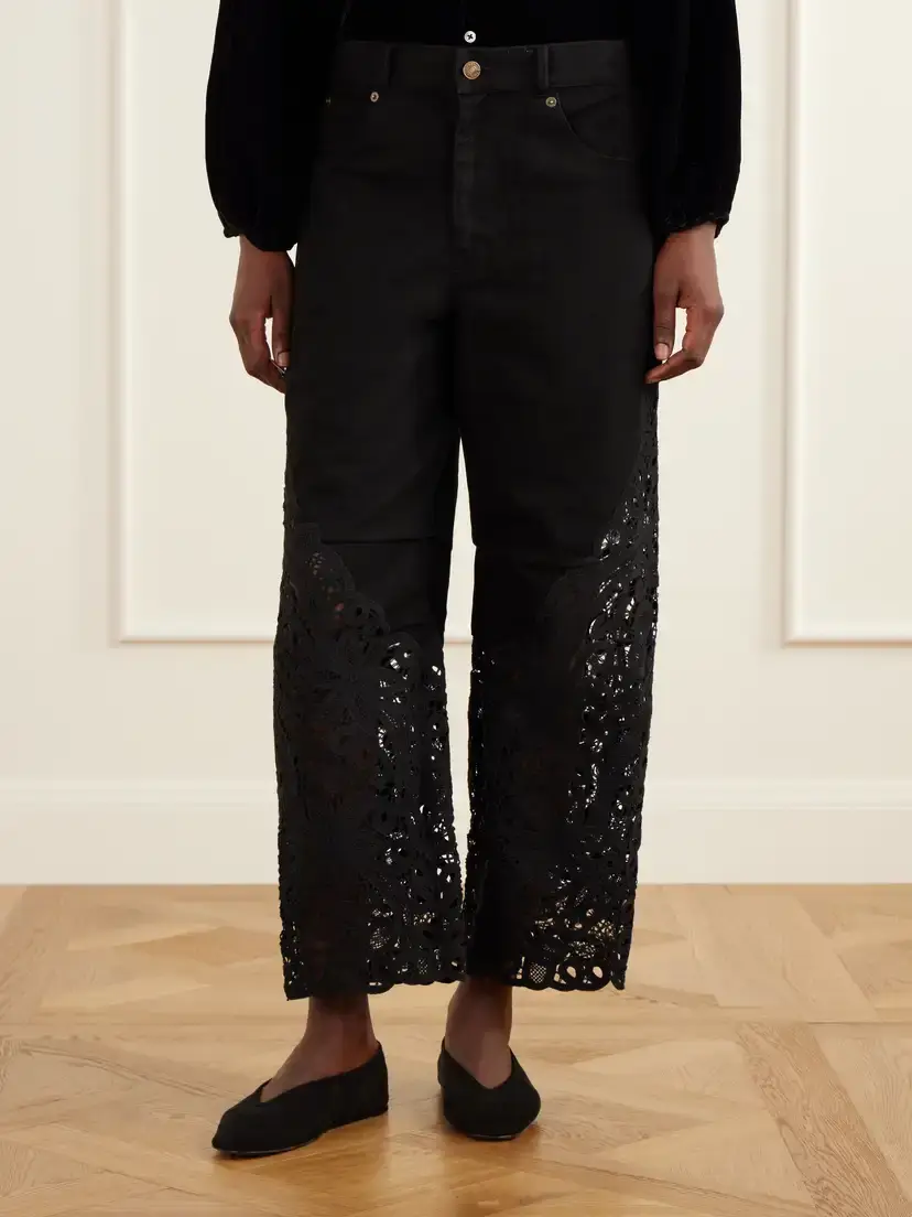 Sea Shiloh Embroidered High-rise Straight-leg Jeans | Thumbnail 3 Sea Shiloh Embroidered High-rise Straight-leg Jeans | Thumbnail 3