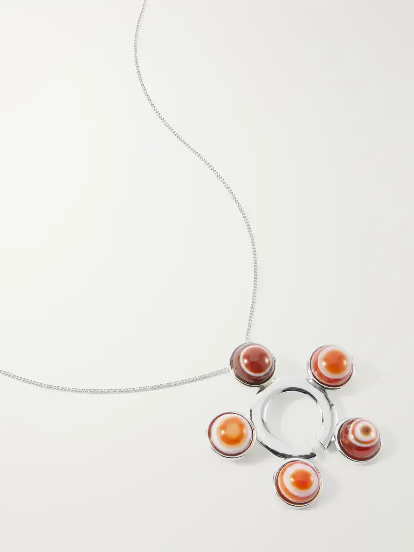 Lemaire Silver-tone Agate Necklace | Thumbnail 4 Lemaire Silver-tone Agate Necklace | Thumbnail 4